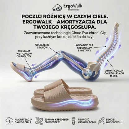 ErgoWalk Cloud - Klapki Przynoszące Ulgę w Bólu Stóp
