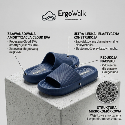 ErgoWalk Cloud - Klapki Przynoszące Ulgę w Bólu Stóp